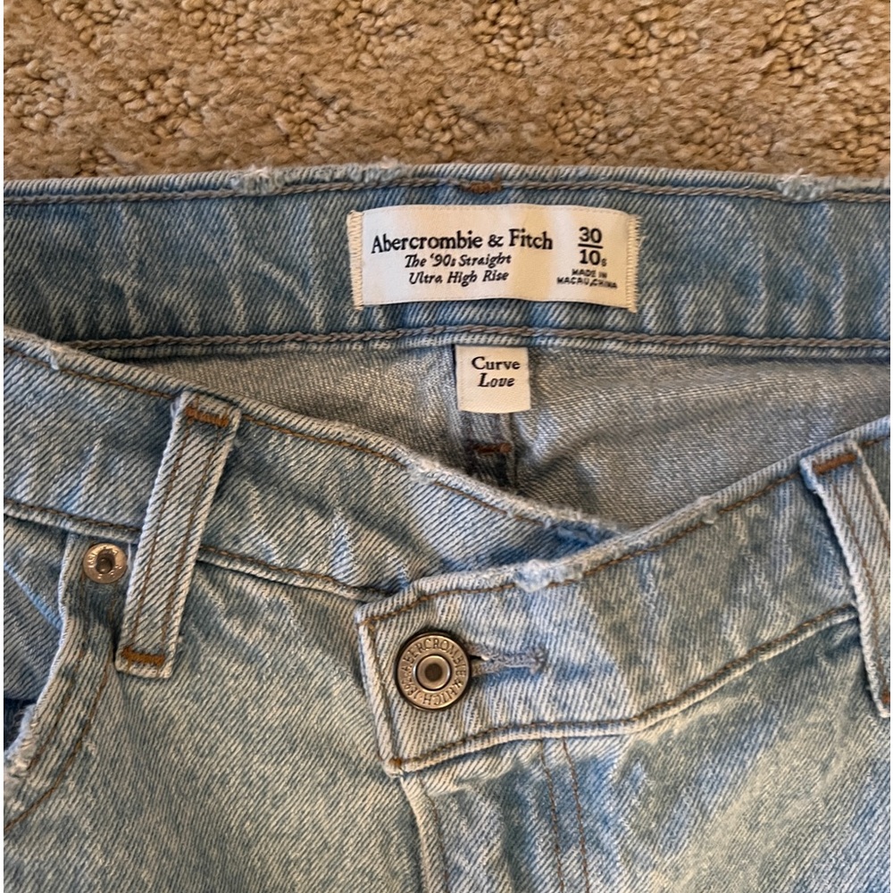 Abercrombie curve love crisscross waist jeans